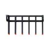 VEVOR Clamp on Debris Forks to 1500 mm Bucket, 2000 kg Capacity Heavy Duty Clamp on Pallet Forks Bucket, Fit for Loader Bucket Skidsteer Tractor to