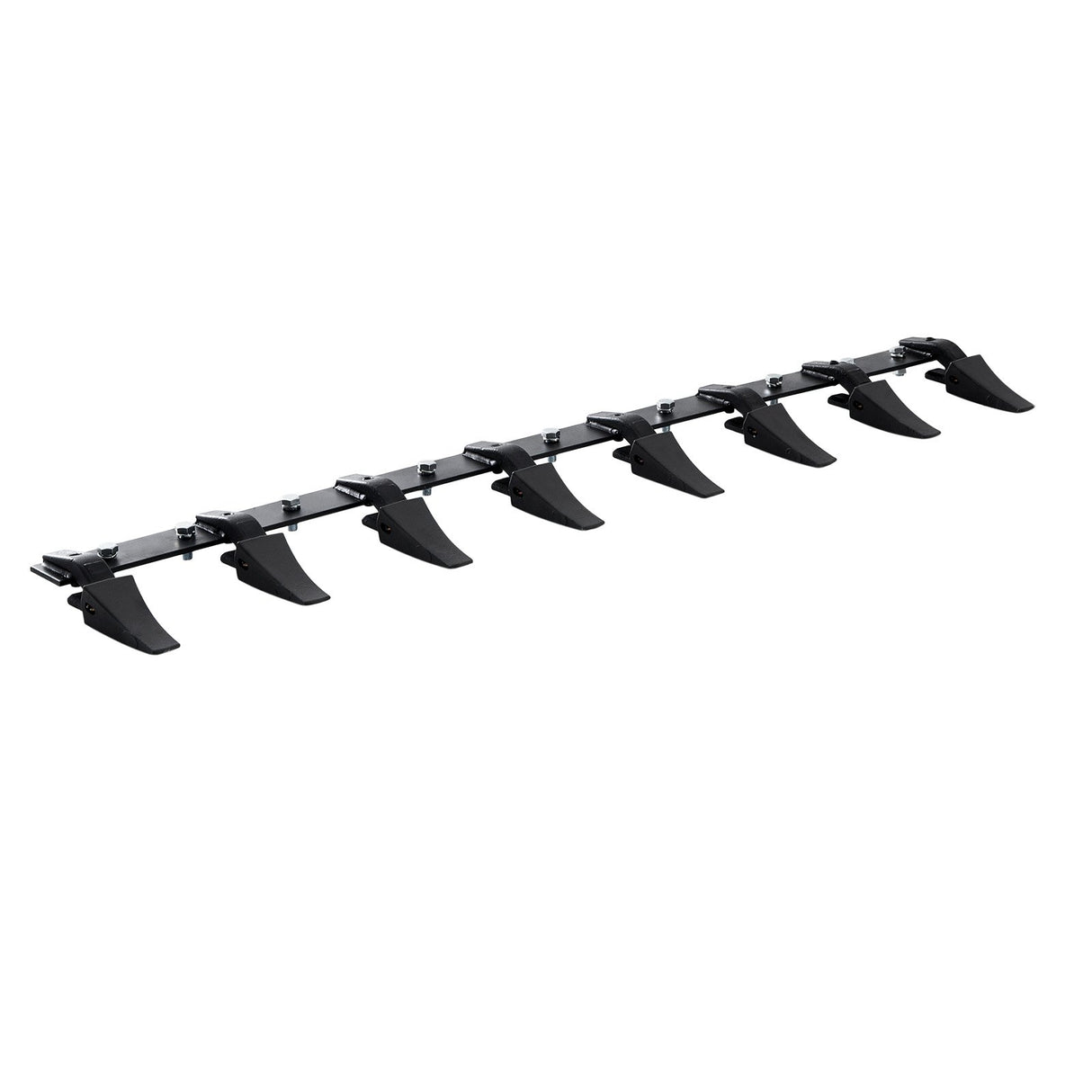 VEVOR Bucket Tooth Bar, 1650mm, Heavy Duty Tractor Bucket 8 Teeth Bar for Loader Tractor Skidsteer, 2000 kg Load-Bearing Capacity Bolt On Design, for