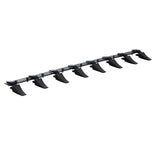 VEVOR Bucket Tooth Bar, 1650mm, Heavy Duty Tractor Bucket 8 Teeth Bar for Loader Tractor Skidsteer, 2000 kg Load-Bearing Capacity Bolt On Design, for