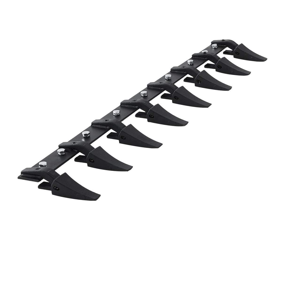 VEVOR Bucket Tooth Bar, 1650mm, Heavy Duty Tractor Bucket 8 Teeth Bar for Loader Tractor Skidsteer, 2000 kg Load-Bearing Capacity Bolt On Design, for Efficient Soil Excavation and Bucket Protection