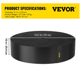 VEVOR Landscape Edging, 25.4cm Depth 91.44m Total Length, Recycled HDPE Coiled Terrace Board, Flexible Bender Border for Landscaping, Lawn, Garden, Yard, Against Invading Weeds, Black - Close-Up Angle