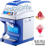 VEVOR Commercial Ice Shaver Ice Shaving Machine Crusher Snow Cone Maker 200KG/H - Low Angle