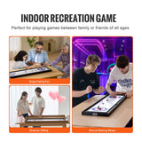 VEVOR 114cm Shuffleboard and Curling 2 in 1 Board Game Portable Tabletop Set - Rear View