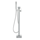 VEVOR Freestanding Bathtub Faucet, Floor Mount, Freestanding Tub Filler, Shower Mixer Taps, Two Water Modes, Swivel Spout, for Bathing & Showering Pet