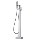 VEVOR Freestanding Bathtub Faucet, Floor Mount, Freestanding Tub Filler, Shower Mixer Taps, Two Water Modes, Swivel Spout, for Bathing & Showering Pet Bathing Cleaning Drains Toilet Flushing - Extra Image