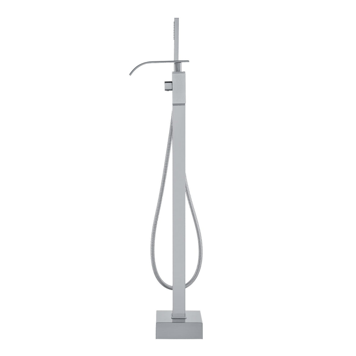 VEVOR Freestanding Bathtub Faucet, Floor Mount, Freestanding Tub Filler, Shower Mixer Taps, Two Water Modes, Swivel Spout, for Bathing & Showering Pet