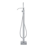 VEVOR Freestanding Bathtub Faucet, Floor Mount, Freestanding Tub Filler, Shower Mixer Taps, Two Water Modes, Swivel Spout, for Bathing & Showering Pet