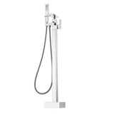 VEVOR Freestanding Bathtub Faucet, Floor Mount, Freestanding Tub Filler, Shower Mixer Taps, Two Water Modes, 360? Swivel Spout, for Bathing & - Extra Image