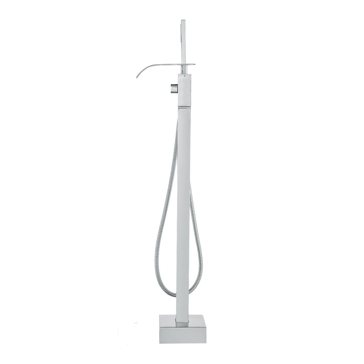 VEVOR Freestanding Bathtub Faucet, Floor Mount, Freestanding Tub Filler, Shower Mixer Taps, Two Water Modes, 360? Swivel Spout, for Bathing &