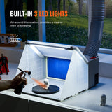 VEVOR Airbrush Spray Booth Portable Hobby Airbrush Paint Spray Booth for Models - Top-Down View