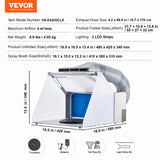 VEVOR Airbrush Spray Booth Portable Hobby Airbrush Paint Spray Booth for Models