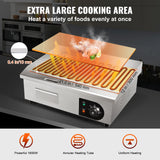 VEVOR 3000W 54cm Commercial Electric Countertop Griddle Flat Top Grill Hot Plate - Side View