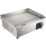 VEVOR 3000W 54cm Commercial Electric Countertop Griddle Flat Top Grill Hot Plate - Low Angle