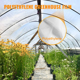 VEVOR Greenhouse Film, Greenhouse Polyethylene Film 20x28 ft Greenhouse Plastic - Front View