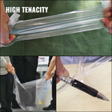 VEVOR Greenhouse Film, Greenhouse Polyethylene Film 20x28 ft Greenhouse Plastic - Top-Down View