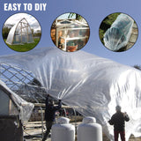 VEVOR Greenhouse Film, Greenhouse Polyethylene Film 20x28 ft Greenhouse Plastic - 45-Degree Angle