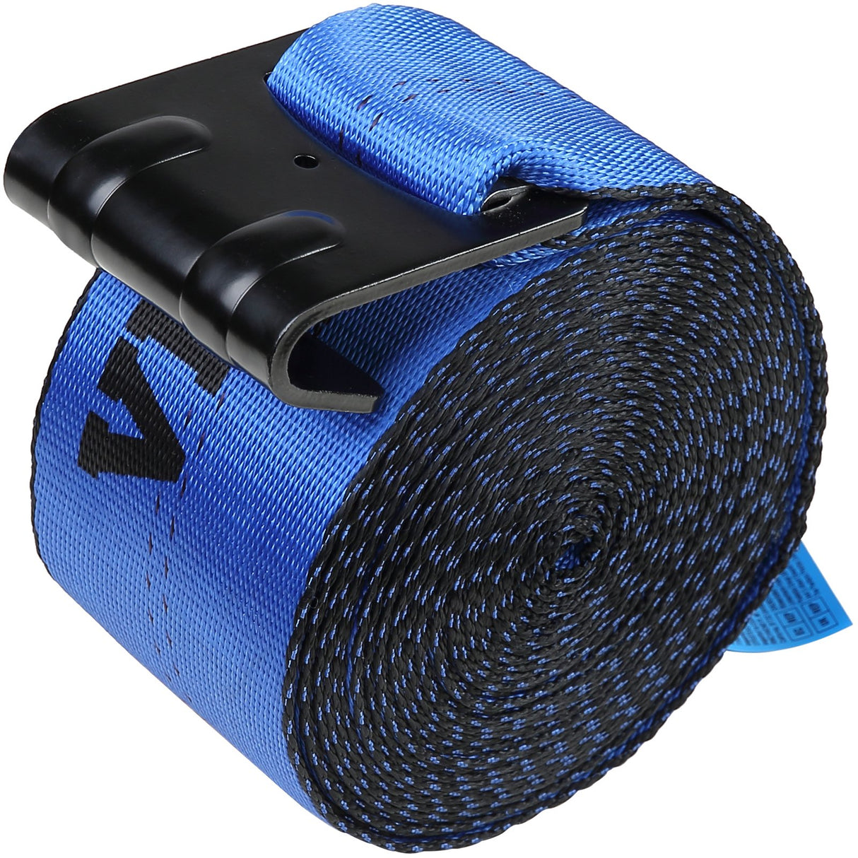 VEVOR Winch Straps, 10.2 cm x 9.1 m, 2.7T Load Capacity, 8.2T Breaking Strength, Truck Straps with Flat Hook, Flatbed Tie Downs Cargo Control for