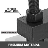 VEVOR Leather Cutting Machine Double Guiding Shaft Leather Embossing Machine with 260x120mm Upper Platen Max 10 mm Leather Die Cutter Suitable for Photo Paper PVC/EVA Sheet - Front View