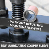 VEVOR Leather Cutting Machine Double Guiding Shaft Leather Embossing Machine with 260x120mm Upper Platen Max 10 mm Leather Die Cutter Suitable for Photo Paper PVC/EVA Sheet - Top-Down View