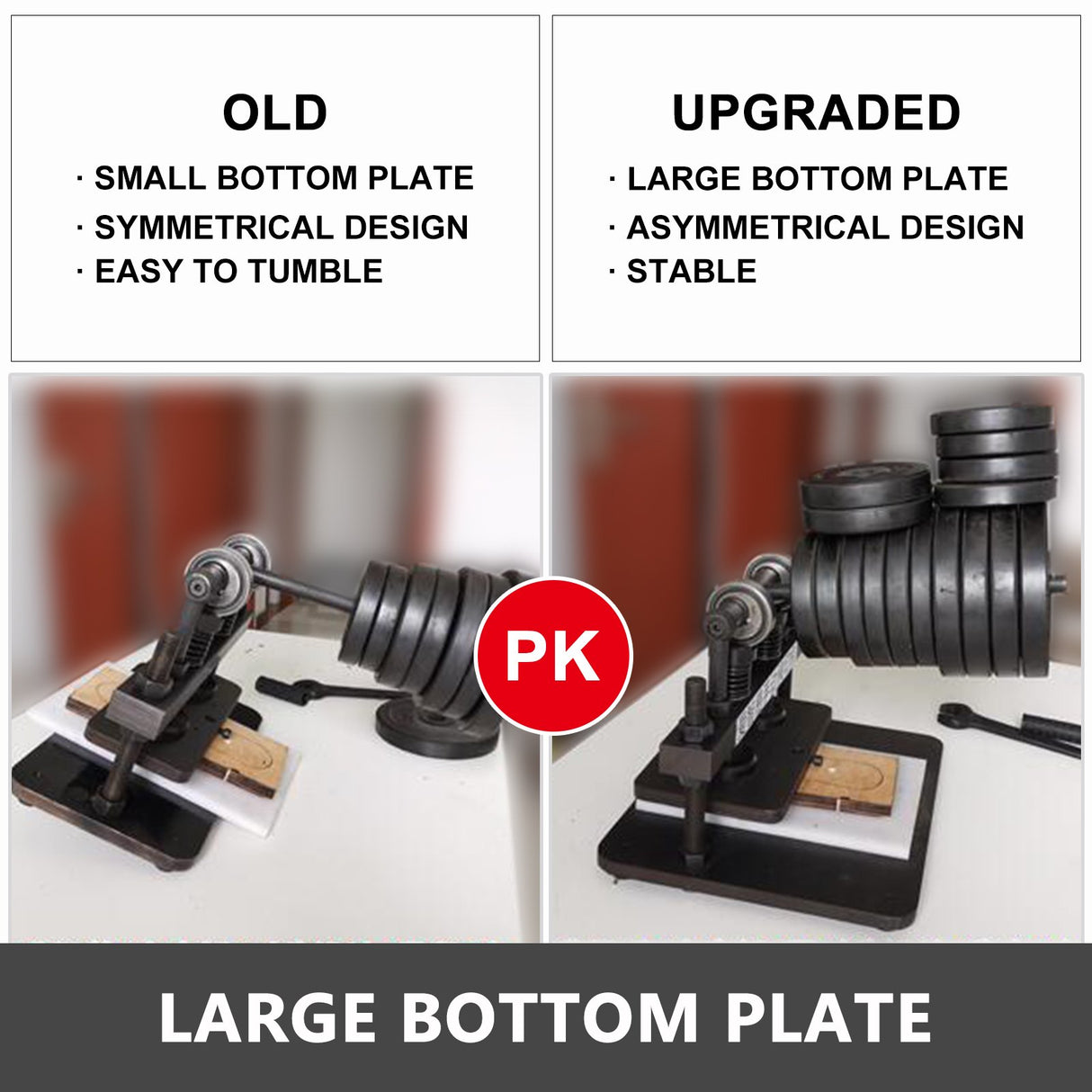 VEVOR Leather Cutting Machine Double Guiding Shaft Leather Embossing Machine with 260x120mm Upper Platen Max 10 mm Leather Die Cutter Suitable for Photo Paper PVC/EVA Sheet