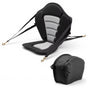 Kayak Seat, 1 Pack 12 mm Thick, Universal Paddle Board Seat with Back Support, Sit-on-Top Soft Padded Cushion with Storage Bag & Adjustable Straps for SUP, Canoe, Fishing Boat, Inflatable Kayak