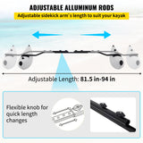 VEVOR Kayak Outrigger Stabilizer Inflatable Outrigger Float 2PCS PVC w/ Arms Rod - 45-Degree Angle