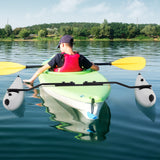 VEVOR Kayak Outrigger Stabilizer Inflatable Outrigger Float 2PCS PVC w/ Arms Rod - Low Angle