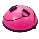 VEVOR Half Exercise Ball Trainer, 23 inch Balance Ball Trainer, 660lbs Capacity Stability Ball, Yoga Ball with Resistance Bands & Foot Pump, Strength Fitness Ball for Home Gym, Full Body Workout, Pink - Extra Image