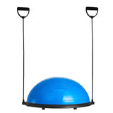 VEVOR Half Exercise Ball Trainer, 23 inch Balance Ball Trainer, 660lbs Capacity Stability Ball, Yoga Ball with Resistance Bands & Foot Pump, Strength Fitness Ball for Home Gym, Full Body Workout, Blue - Extra Image
