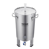 VEVOR 304 Stainless Steel Kettle, 8 GALLON Beer Brew Fermentor, Brew Bucket Fermentor for Brewing, Home Brewing Supplies with Base, Kettle Stock Pot Includes Lid, Handle, Valve, Spigot, Thermometer - Extra Image