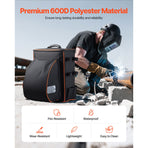 35.6L Welding Backpack 600D Polyester Welder Backpack for Tools and Helmet