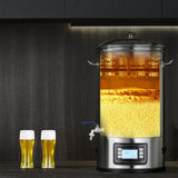 VEVOR Electric Brewing System, 8 GALLON Brewing Stock Pot, All-in-One Home Beer Brewer, 304 Stainless Steel Brewing Supplies with Panel, Includes