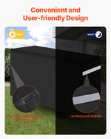 VEVOR 66 inch Grill Cover Heavy Duty BBQ Gas Grill Cover Outdoor Waterproof - 45-Degree Angle