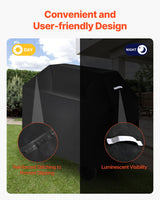 VEVOR 52 inch Grill Cover Heavy Duty BBQ Gas Grill Cover Outdoor Waterproof - 45-Degree Angle