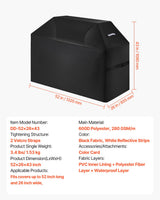 VEVOR 52 inch Grill Cover Heavy Duty BBQ Gas Grill Cover Outdoor Waterproof