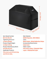 VEVOR 52 inch Grill Cover Heavy Duty BBQ Gas Grill Cover Outdoor Waterproof - Close-Up Angle