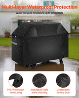 VEVOR 65 inch Grill Cover Heavy Duty BBQ Gas Grill Cover Outdoor Waterproof - Side View
