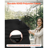 Grill Cover, 63 inch BBQ Covers for Outdoor Grills, Waterproof, Fade Resistant, Weather Resistant Heavy Duty 600D Polyester, Easy On/Off, with Hook-and-Loop Straps, Black