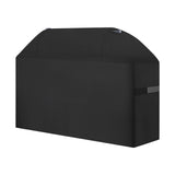 Grill Cover, 63 inch BBQ Covers for Outdoor Grills, Waterproof, Fade Resistant, Weather Resistant Heavy Duty 600D Polyester, Easy On/Off, with Hook-and-Loop Straps, Black