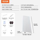 Door Threshold Ramp, 1" Rise, 800 lbs Load Capacity, Door Ramp for Wheelchairs, Aluminum Threshold Ramp for Doorways, Adjustable Modular Threshold Ramp for Wheelchairs, Scooters, Power Chairs