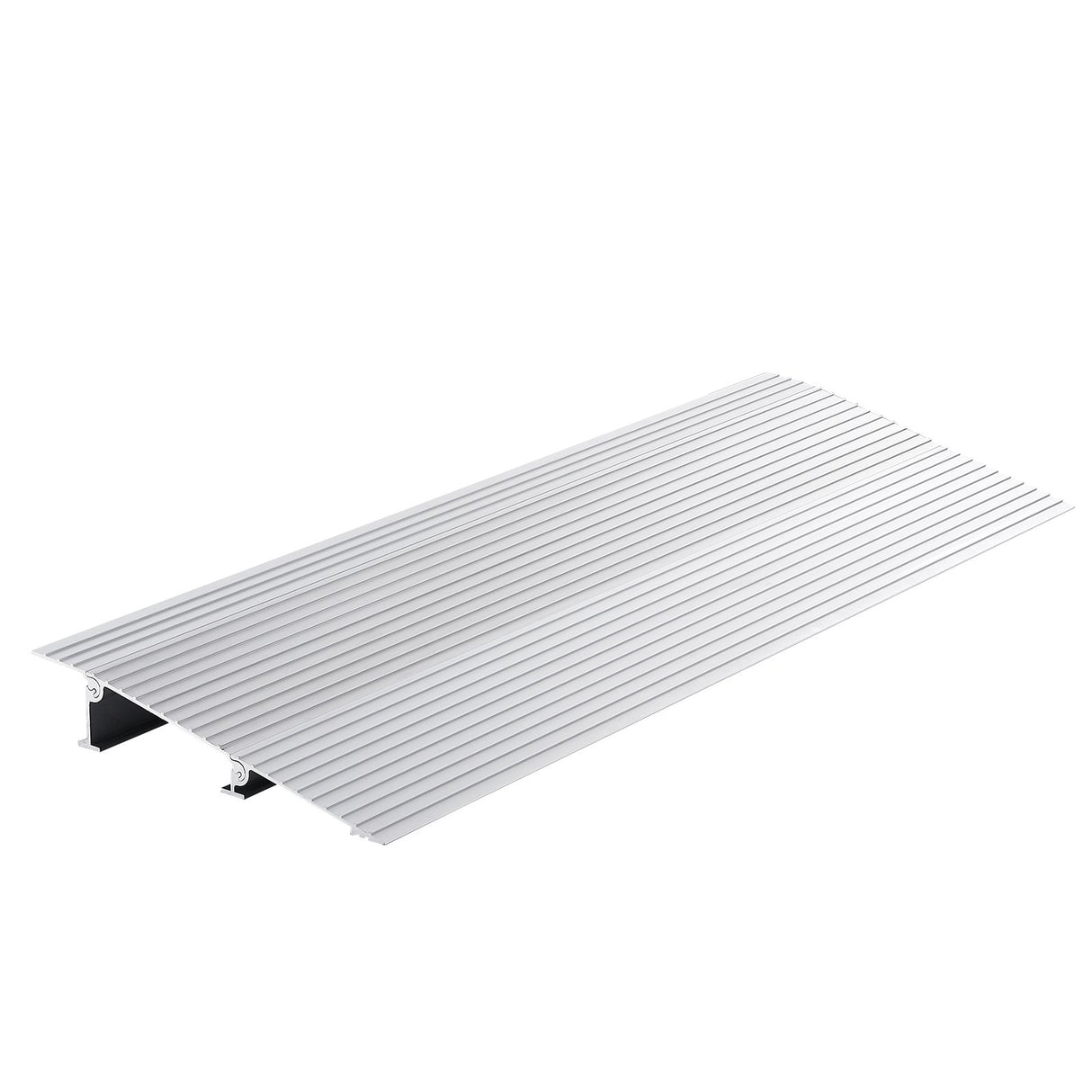 VEVOR Door Threshold Ramp, 2" Rise, 800 lbs Load Capacity, Door Ramp for Wheelchairs, Aluminum Threshold Ramp for Doorways, Adjustable Modular Threshold Ramp for Wheelchairs, Scooters, Power Chairs