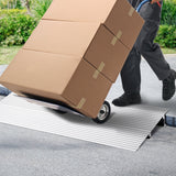 Door Threshold Ramp, 2" Rise, 800 lbs Load Capacity, Door Ramp for Wheelchairs, Aluminum Threshold Ramp for Doorways, Adjustable Modular Threshold Ramp for Wheelchairs, Scooters, Power Chairs