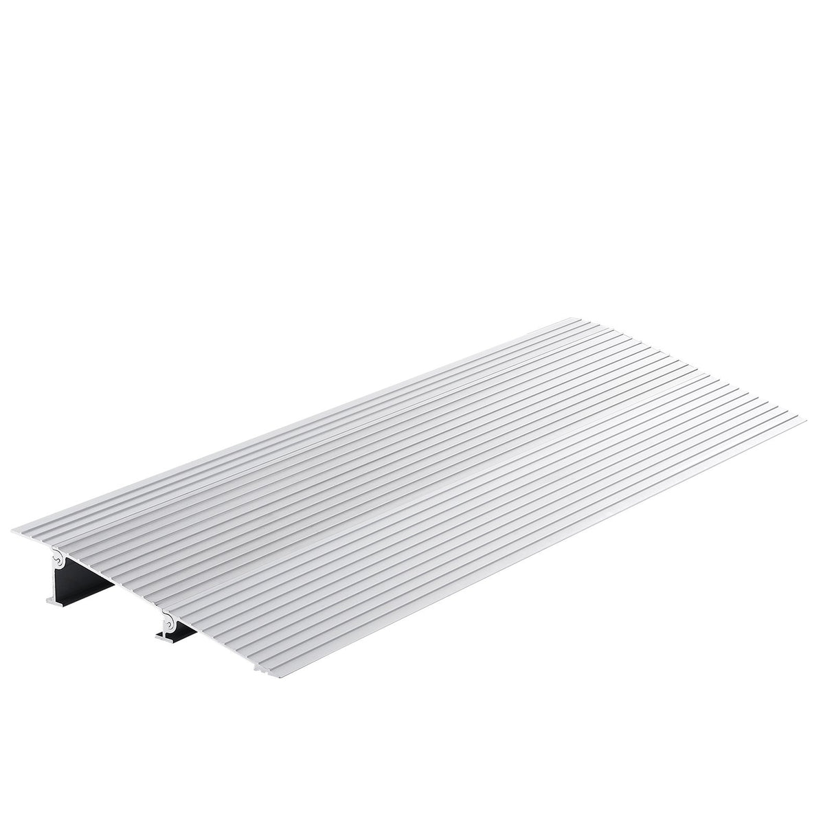 Door Threshold Ramp, 2" Rise, 800 lbs Load Capacity, Door Ramp for Wheelchairs, Aluminum Threshold Ramp for Doorways, Adjustable Modular Threshold Ramp for Wheelchairs, Scooters, Power Chairs