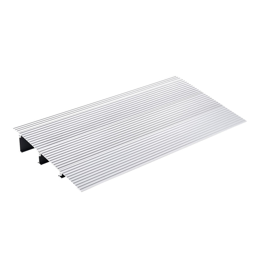 Door Threshold Ramp, 3" Rise, 800 lbs Load Capacity, Door Ramp for Wheelchairs, Aluminum Threshold Ramp for Doorways, Adjustable Modular Threshold Ramp for Wheelchairs, Scooters, Power Chairs