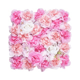 VEVOR 3D Flower Wall Panel, 12 PCS 15 x 15 inch, Artificial Floral Wall Background Mesh Backing Mat,Seamless Design&Easy Installation for Wedding Valentines Day Home Baby Party Backdrop Decor,Pink