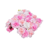 VEVOR 3D Flower Wall Panel, 12 PCS 15 x 15 inch, Artificial Floral Wall Background Mesh Backing Mat,Seamless Design&Easy Installation for Wedding Valentines Day Home Baby Party Backdrop Decor,Pink - Extra Image