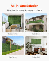 Artificial Grass Wall Panels, 40 x 120 inch, Milan Grass Greenery Boxwood Panel for Indoor Outdoor Green Decor & Ivy Fence Covering, Privacy Backdrop Wall Hedge Screen for Garden