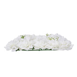 3D Flower Wall Panel, 24 PCS 15 x 15 inch, Artificial Floral Wall Background Mesh Backing Mat,Seamless Design&Easy Installation for Wedding Valentines Day Home Baby Party Backdrop Decor,White