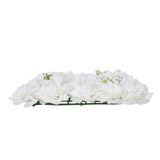 VEVOR 3D Flower Wall Panel, 24 PCS 15 x 15 inch, Artificial Floral Wall Background Mesh Backing Mat,Seamless Design&Easy Installation for Wedding Valentines Day Home Baby Party Backdrop Decor,White - Extra Image