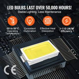 Hexagon Garage Lights 86400LM 5 Grid Honeycomb LED Shop Ceiling Light